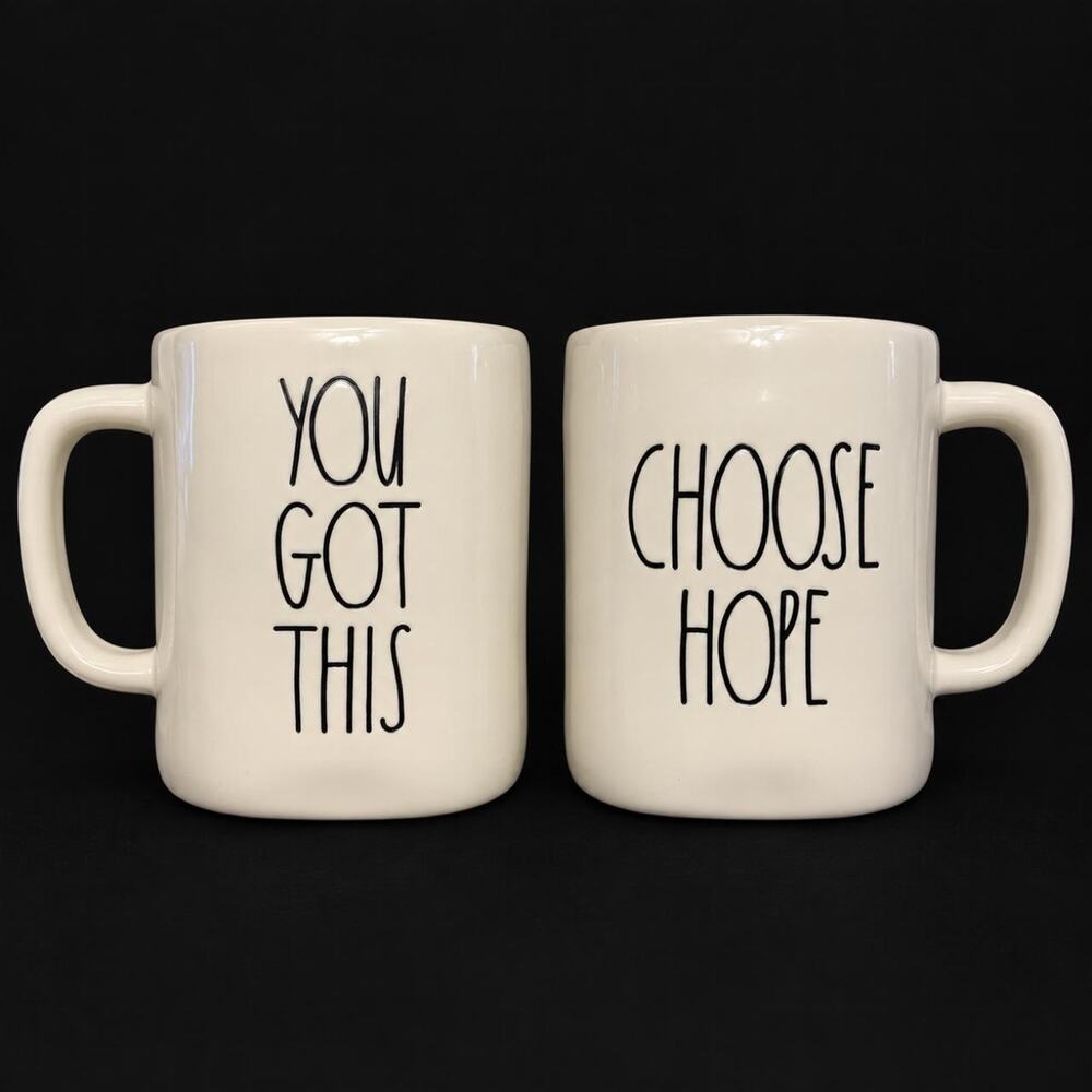 Rae dunn inspirational mugs preowned condition *see description*